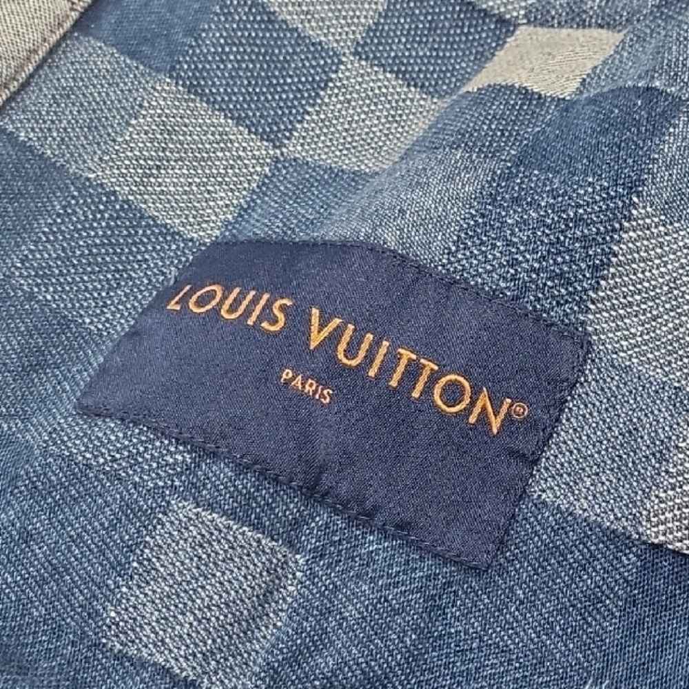 Louis Vuitton Damier Classic Washed Indigo Denim Jacket - Picture 7 of 9
